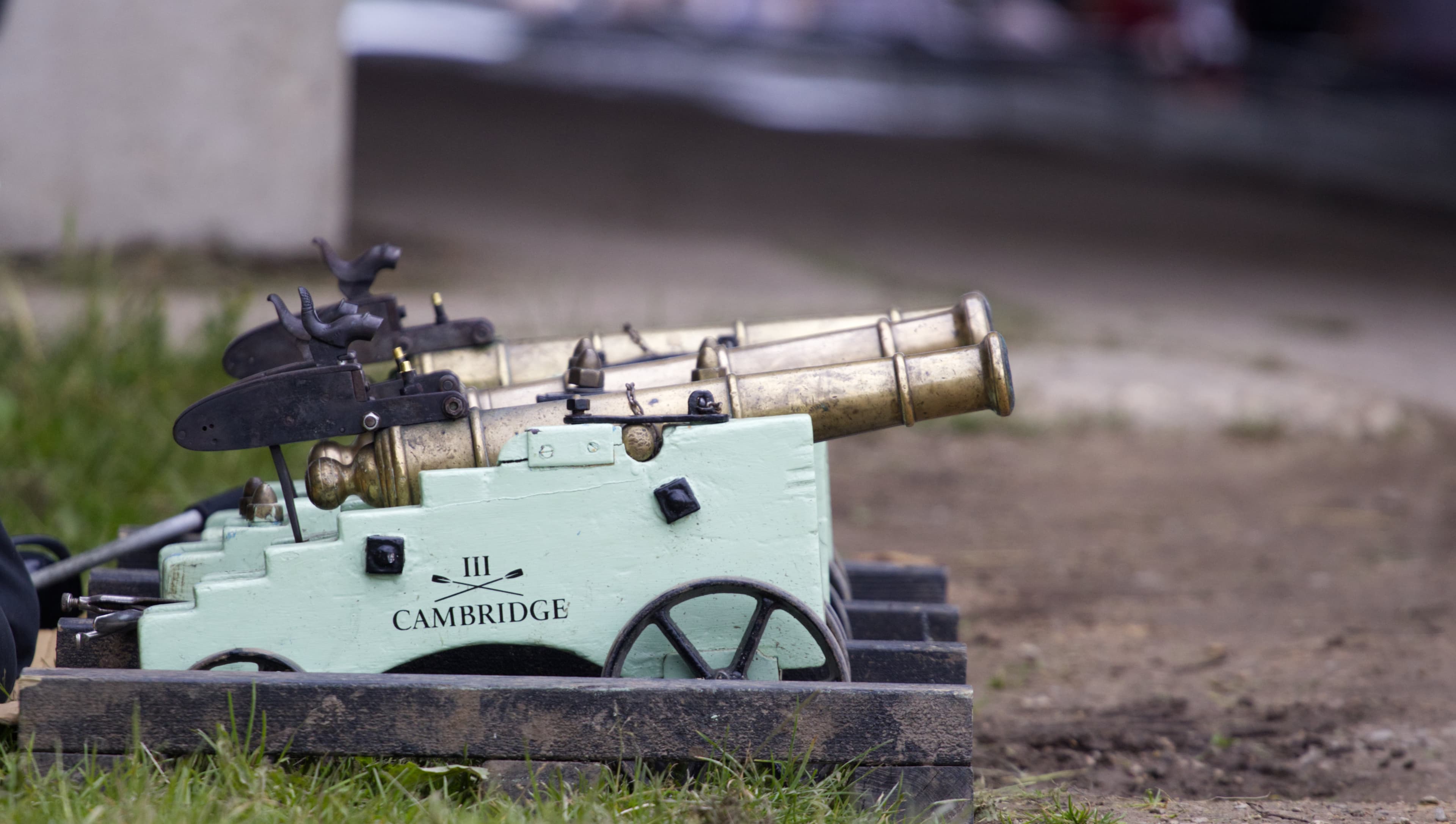 The cannon used to start bumps races